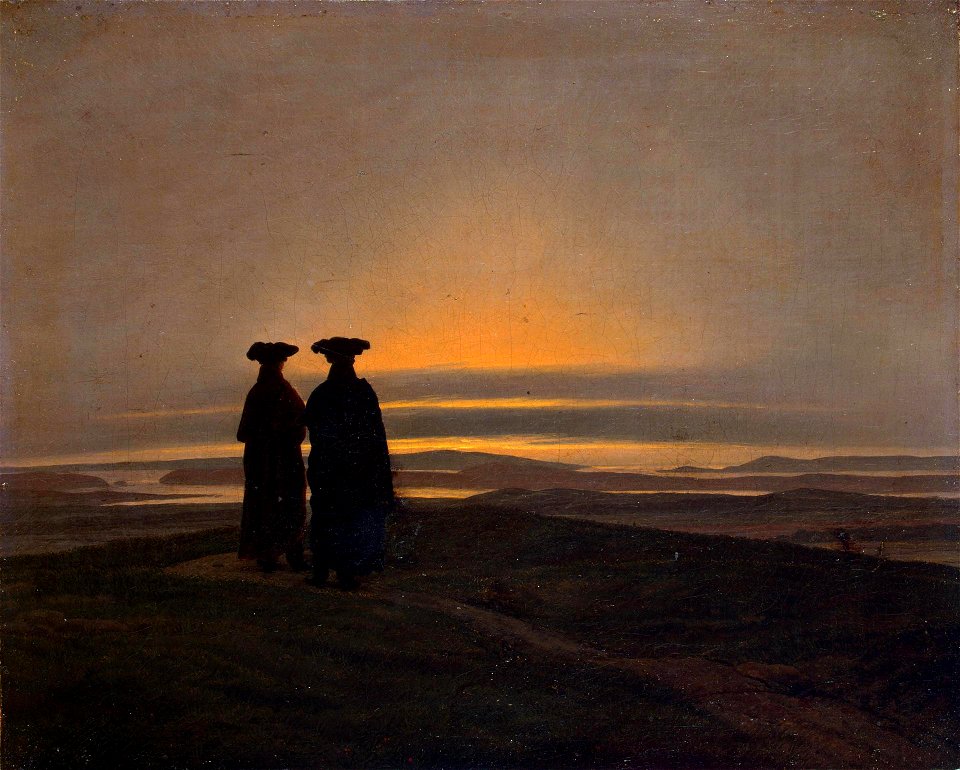 Sunset by Caspar David Friedrich