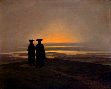 Sunset by Caspar David Friedrich