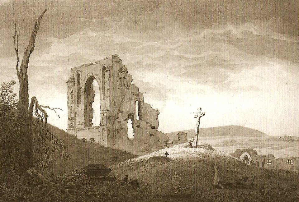 Ruine mit Begräbnis