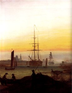 Caspar David Friedrich - Greifwald Harbour - WGA8254