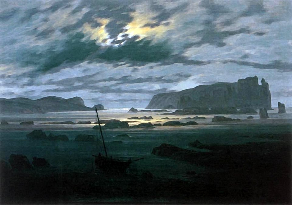 Caspar David Friedrich - The North Sea in Moonlight - WGA08274