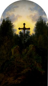 Caspar David Friedrich - Kreuz im Gebirge (Schloss Friedenstein)