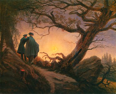 Friedrich-CF 2maenner-in-betrachtung-des-mondes