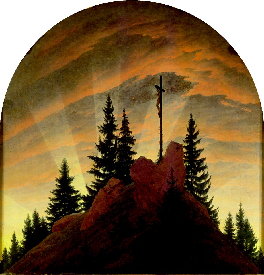 Caspar David Friedrich - Das Kreuz im Gebirge