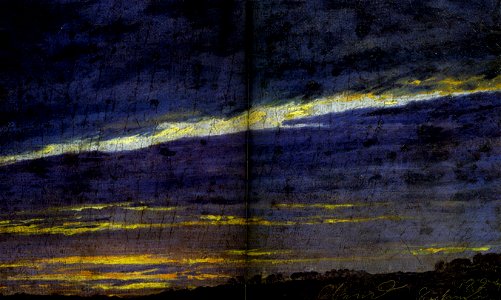 Caspar David Friedrich - Abendlicher Wolkenhimmel (1824)
