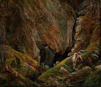 Caspar David Friedrich - Felsenschlucht im Harz