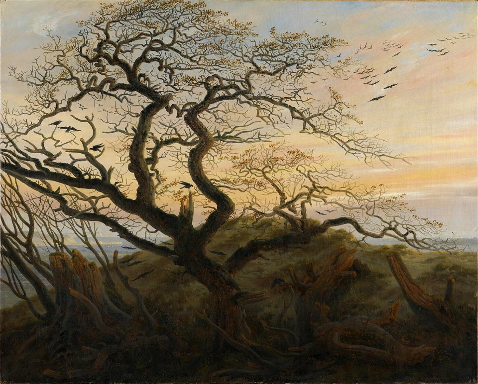 Caspar David Friedrich - Rabenbaum (ca. 1822)
