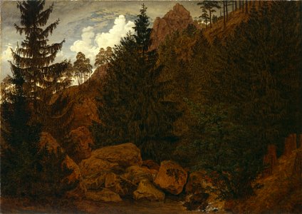 Caspar David Friedrich - Felspartie im Harz (1811)