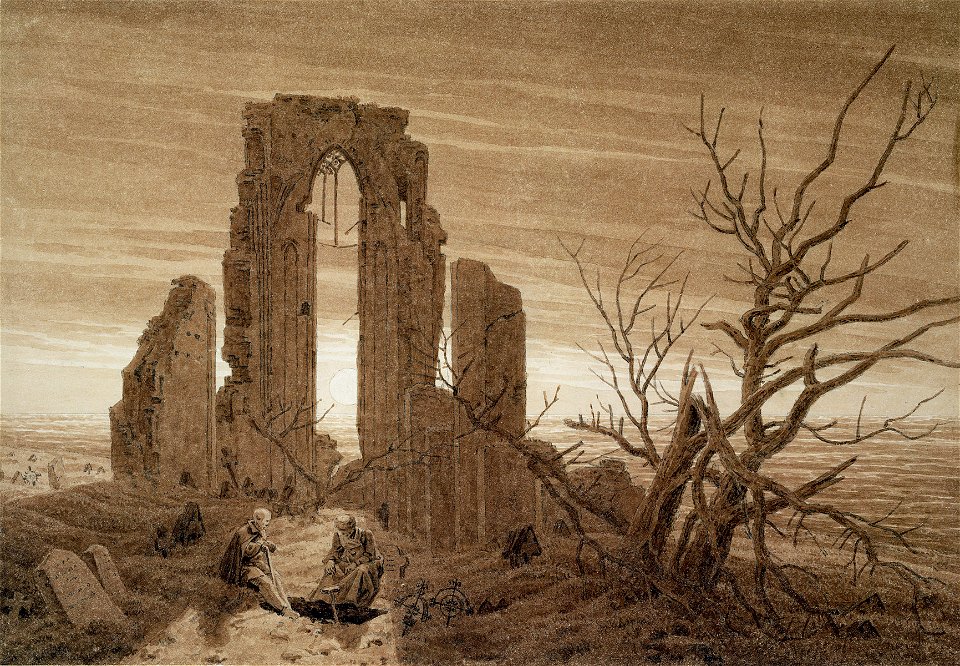 Caspar David Friedrich - Klosterruine am Meer (1803)