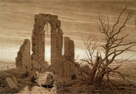 Caspar David Friedrich - Klosterruine am Meer (1803)