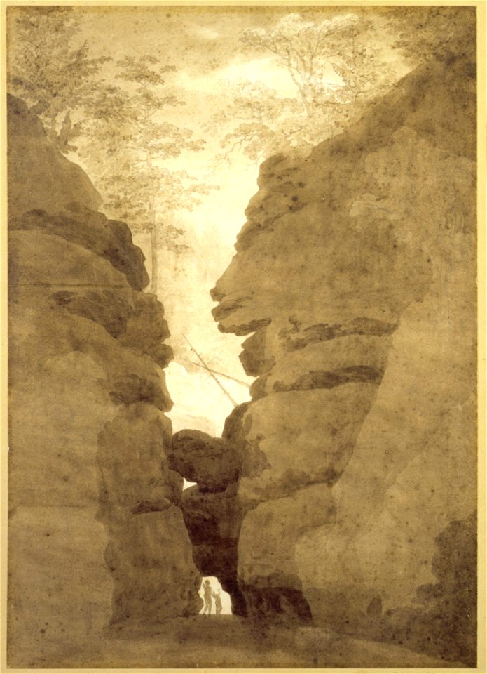 Rock Arch in the Uttewalder Grund by Caspar David Friedrich