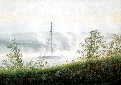 Elbschiff im Fruehnebel (C D Friedrich)