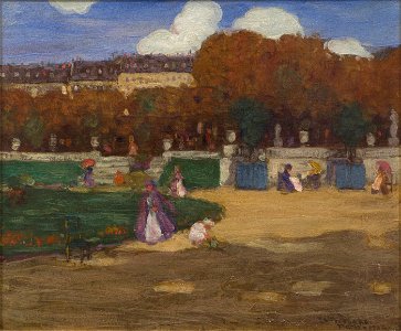 Luxembourg Gardens, Paris, France by Frederick Carl Frieseke