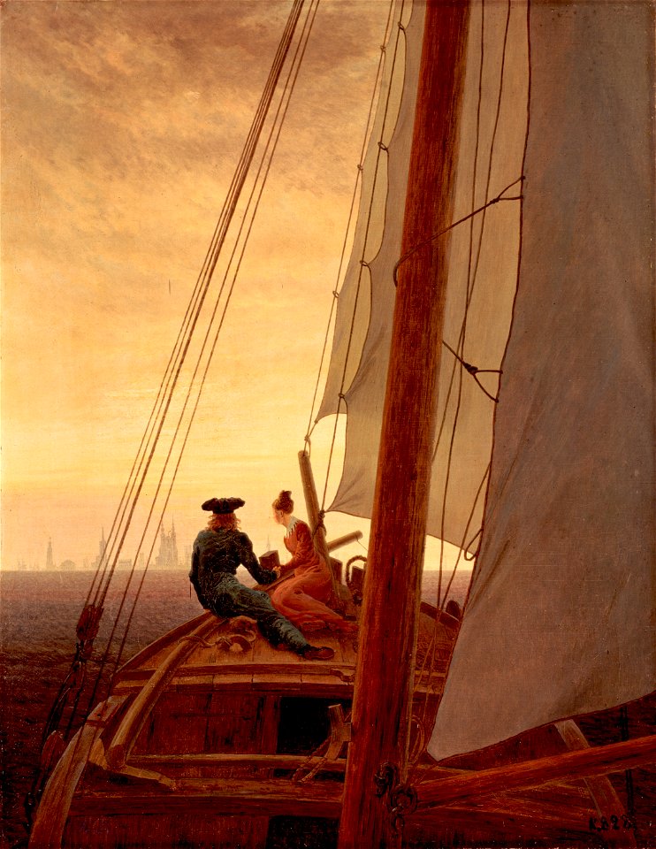 Friedrich, Caspar David - On a Sailing Ship