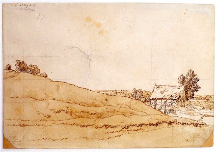 Caspar David Friedrich - Hütte mit Ziehbrunnen auf Rügen