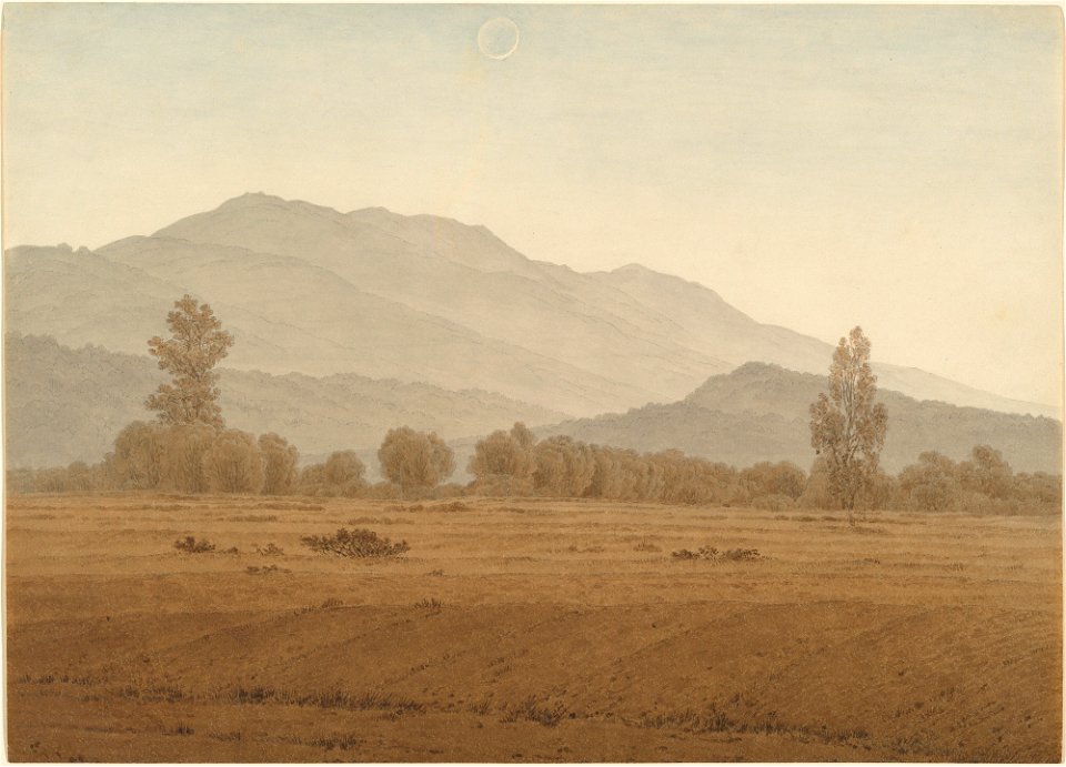 Caspar David Friedrich - Neumond über dem Riesengebirge