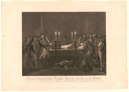 Friedrick Christian Ludwig Ferdinand, Prinz von Breusfen, auf dem Chrenbette LCCN2003672864