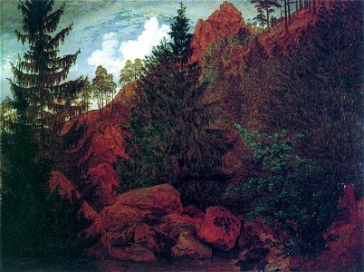 Caspar David Friedrich - Felspartie im Harz
