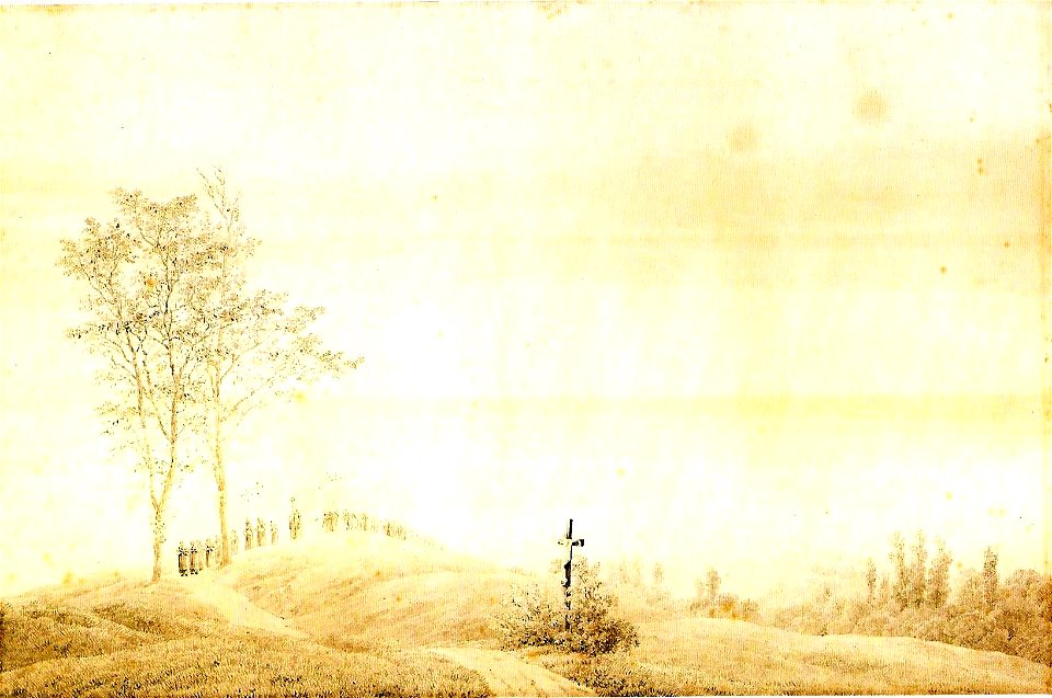 Wallfahrt bei Sonnenuntergang