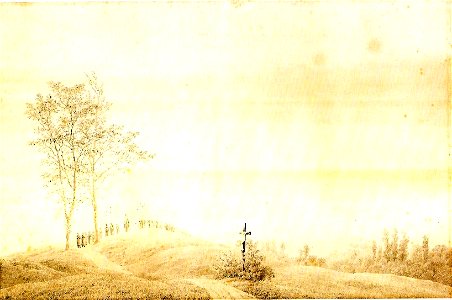 Wallfahrt bei Sonnenuntergang