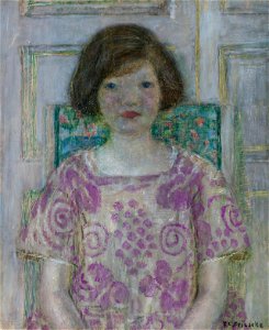 Portrait of Frances as a Young Girl by Frederick Carl Frieseke