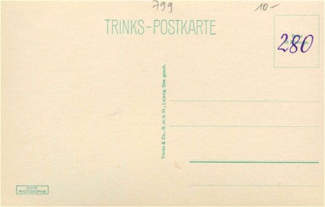 Friedrichshafen, Baden-Württemberg - Hafen mit Postamt (back) (Zeno Ansichtskarten)
