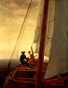 Caspar David Friedrich - Auf dem Segler