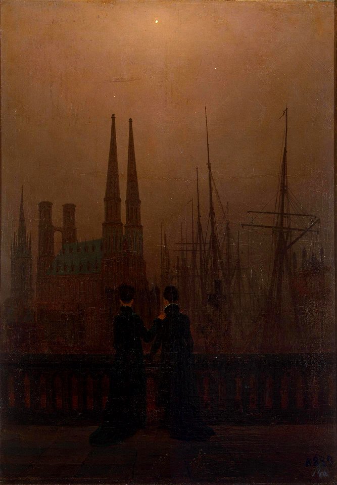 Caspar David Friedrich - The Sisters on the Balcony - WGA8258