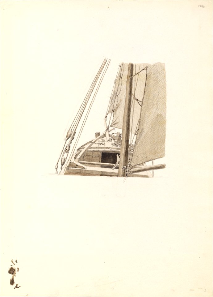Caspar David Friedrich - Studie zu Auf dem Segler (ca. 1818)