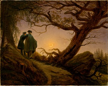 Friedrich - Two Men Contemplating the Moon