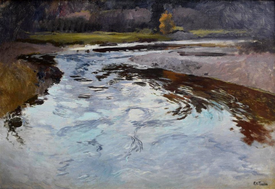 Frits Thaulow - The River at Beaulieu - 1928.60.1 - Reading Public Museum