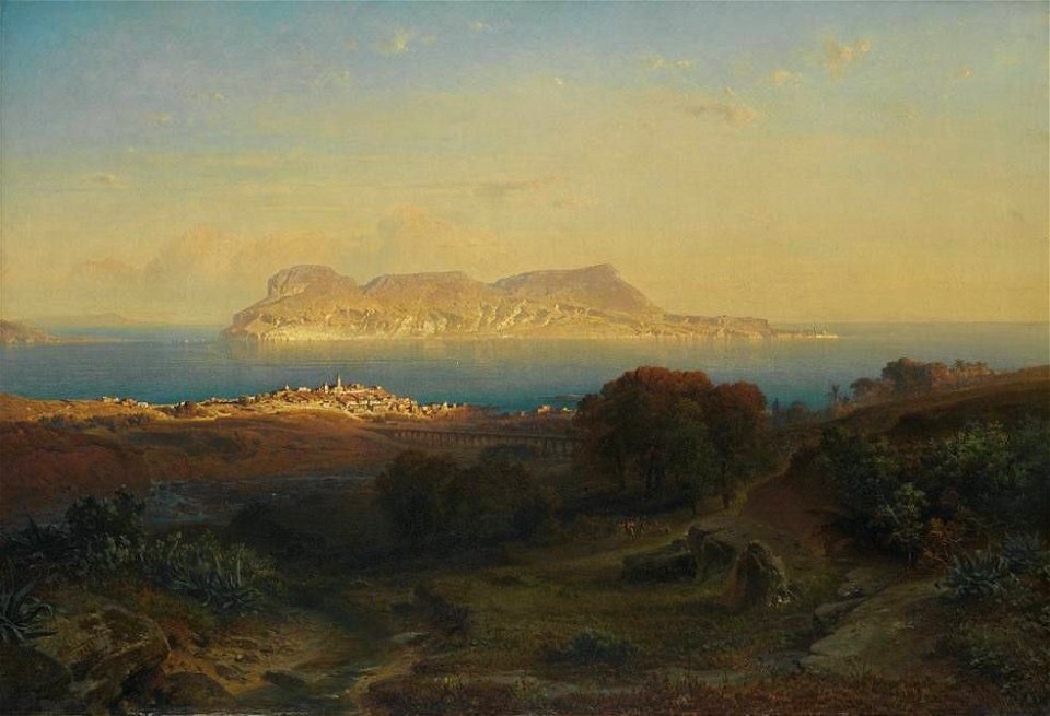 Fritz Bamberger - Ansicht von Gibraltar - 11610 - Bavarian State Painting Collections