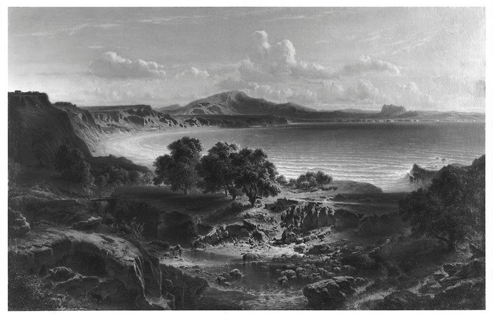 Fritz Bamberger - Gebirgslandschaft an der spanischen Küste - 12016 - Bavarian State Painting Collections