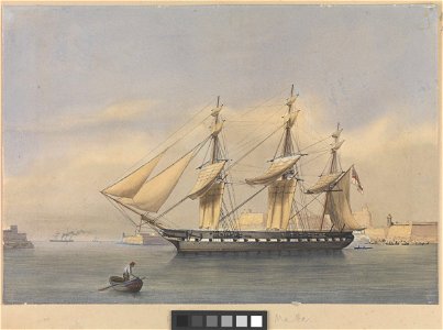 Frigate c.1850. Malta RMG PW8122