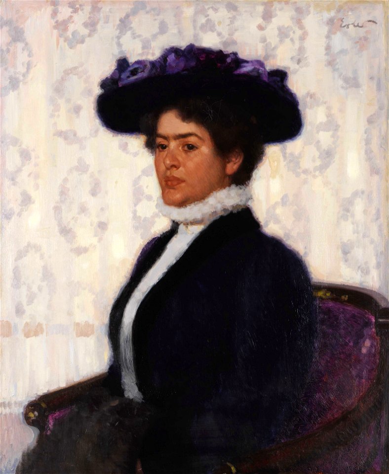 Fritz Erler - Die Gemahlin des Künstlers (Anna Erler)