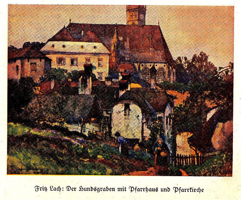 Fritz Lach Hundsgraben in Steyr 1923 dgE