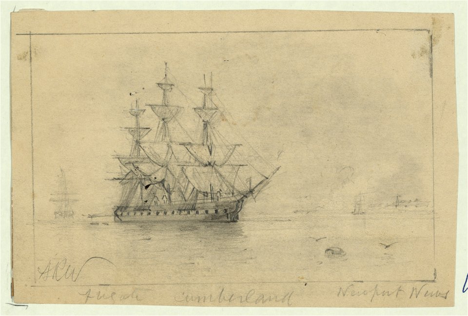 Frigate Cumberland, Newport News LCCN2004660867
