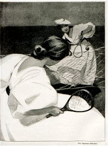 Fritz Hegenbart - Tennisspielerinnen., Jugend 1898