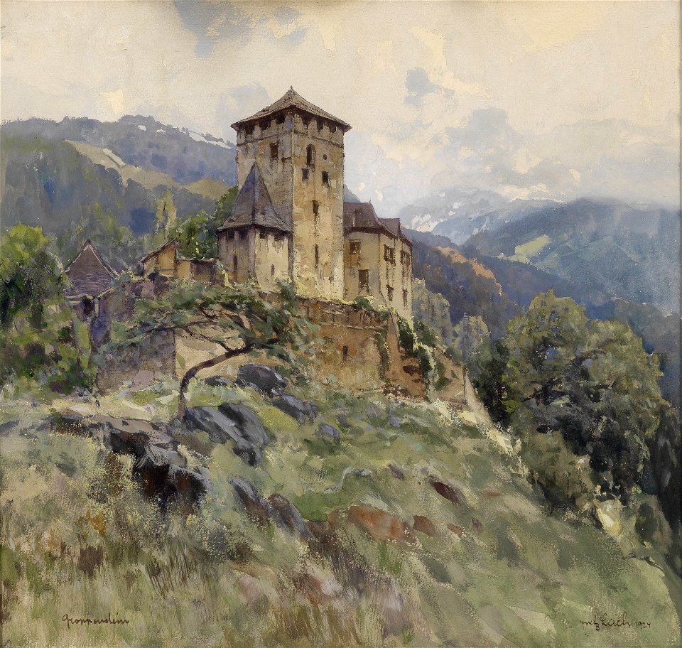 Fritz Lach Burg Groppenstein bei Overvellach 1924