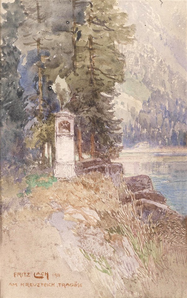 Fritz Lach Am Kreuzteich Tragöss 1911