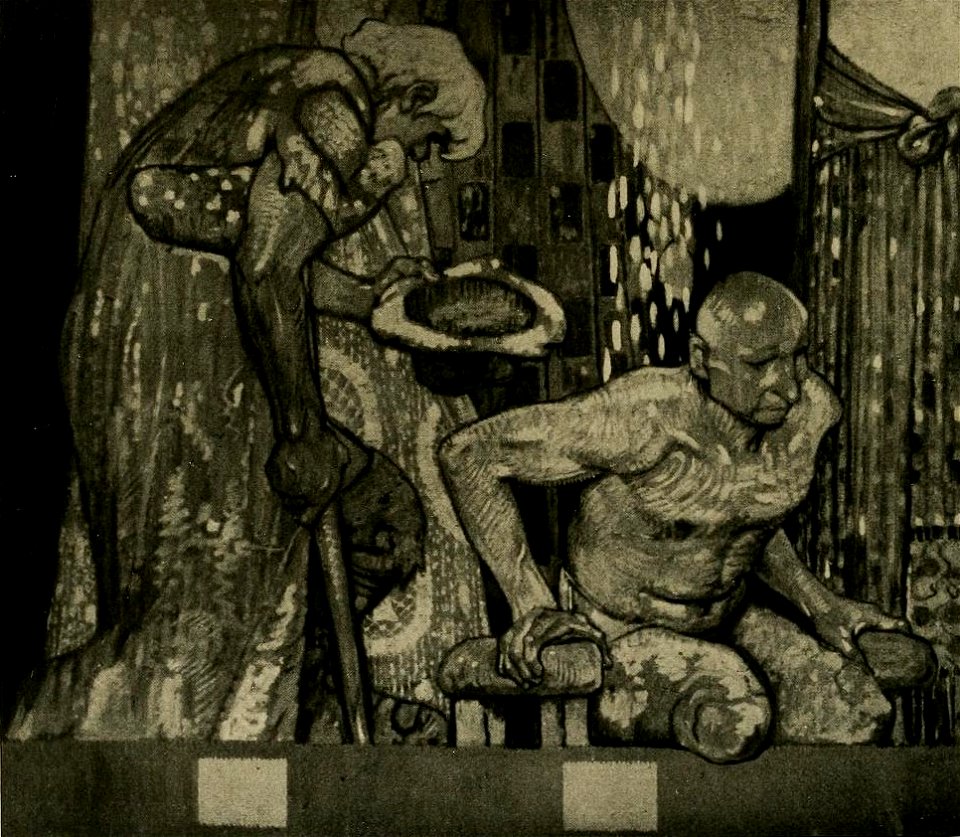 Fritz Erler - Ausschnitt aus dem Gobelinentwurf für den Saal der Goldschmiede auf der Ausstellung München 1908 (2)