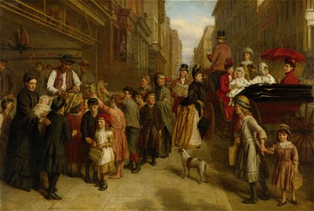 William Powell Frith - Poverty and Wealth (1888)