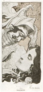 Fritz Erler - Dornröschen, Jugend 1898. Free illustration for personal and commercial use.
