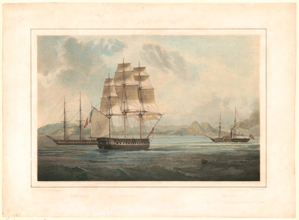 Frigate America & frigate La Rein Blanche LCCN2003671680