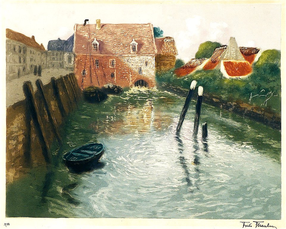 Frits Thaulow-Kanal med vannmølle