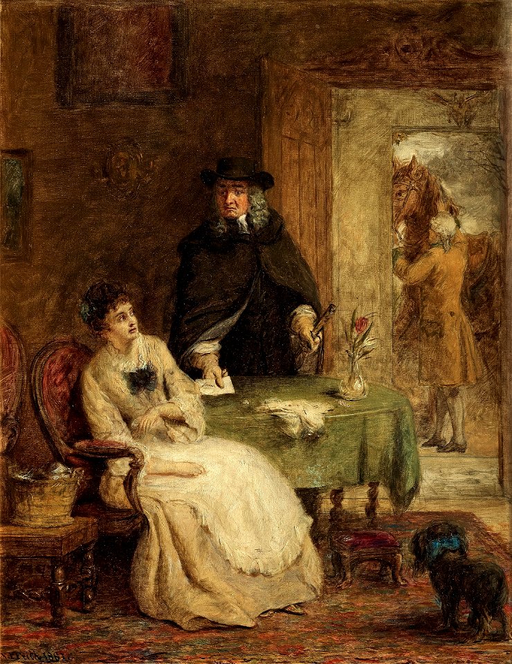 William Powell Frith - Jonathan Swift and Vanessa (1881)