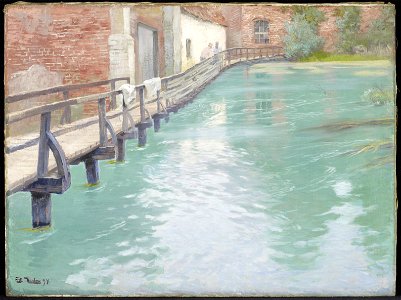 Fritz Thaulow - The Mills at Montreuil-sur-Mer, Normandy - 84.136 - Minneapolis Institute of Arts