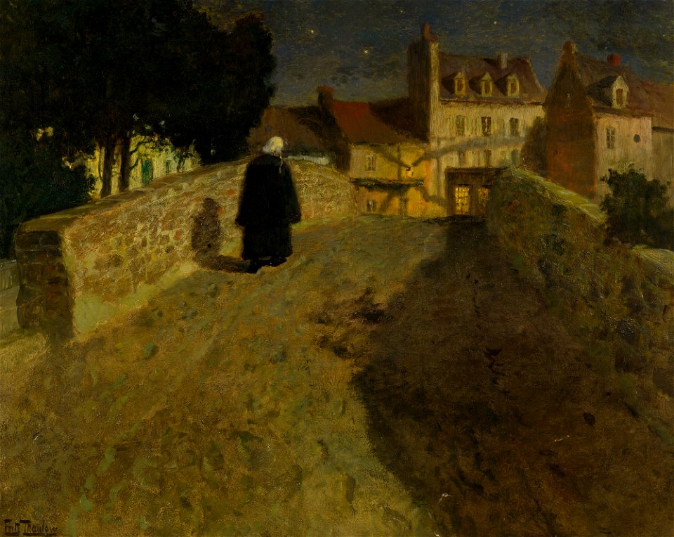 Frits Thaulow Towards the Pont Lovignon in Quimperlé