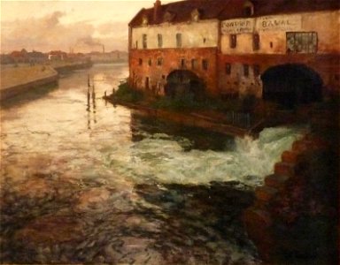 Frits Thaulow-Vieille fabrique sur la Somme