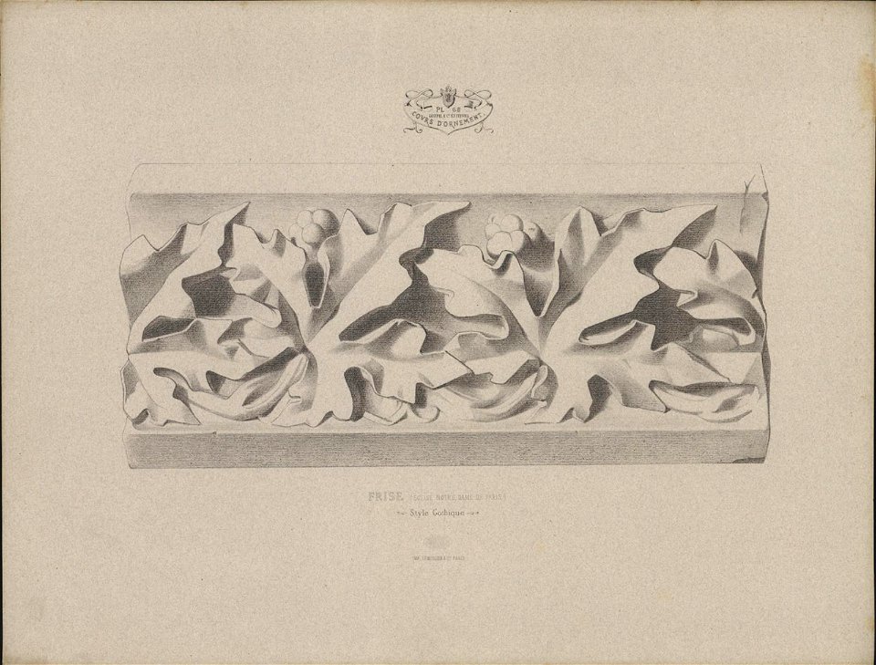 Frise (Eglise Notre Dame de Paris), Style Gothique, objectnr A 59241
